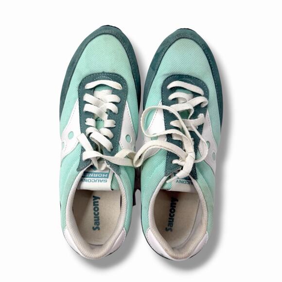 Saucony Shoes - Saucony Hornet Women's Sneakers Size 8.5 Teal Mint White Retro Running S60538-7